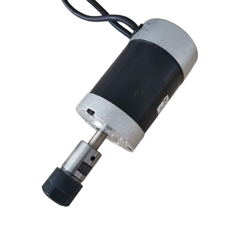 Motore mandrino Motore mandrino DC senza spazzole 200W/0.2KW /ER16 + morsetto 55MM con viti + driver motore passo-passo 20-50VDC + alimentatore 48VDC 4.2A(Package5)