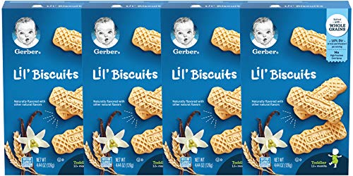 Gerber Graduates Lil' Biscuits, Vanilla Wheat, 4.44 OZ