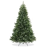 Casafield 7.5FT Realistic Green Spruce Artificial Holiday Christmas Tree with Sturdy Metal Stand