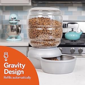 Petmate replendish feeder automatic cat and dog feeder pearl peacock blue 10 lb made in usa  urban country home decor