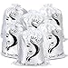 6PCS Satin Storage Pouches with Drawstring - Silk Hair Organizers for Multiple Extensions, Bundles & Supplies - Home and Salon Use (White)