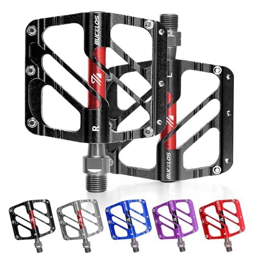 Pédales plates de VTT 9/16 en alliage d'aluminium CNC à 3 roulements étanches