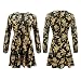 Vestidos de Mujer Vestido Floral con Volantes Casual Vestido Cruzado Manga Larga...