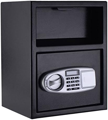 Giantex Digital Safe Box Depository Drop Deposit Front Load Cash Vault ...
