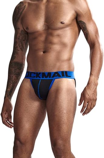 JOCKMAIL Men Jock Strap Underwear Men Mesh Thongs Underwear Briefs Men Bikini Thongs Men Jockstrap