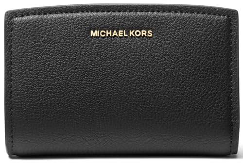 Portefeuille noir Michael Kors 32S5GYTZ2L-001 de taille moyenne zippé