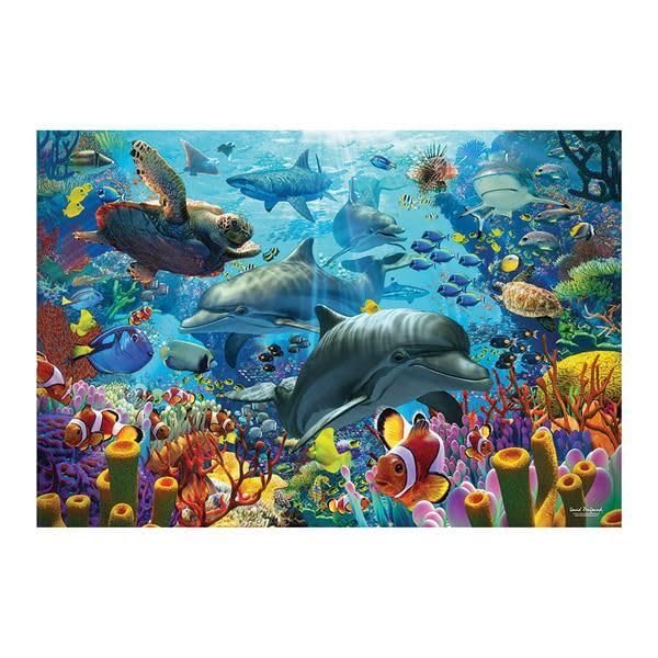 Cobble Hill 2000 Piece Puzzle - Coral Sea - Sample Poster Included, Multicolor, 39.25 inches x 26.62 inches - Image 4