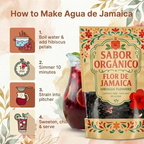 Sabor Orgánico Dried Hibiscus Flowers