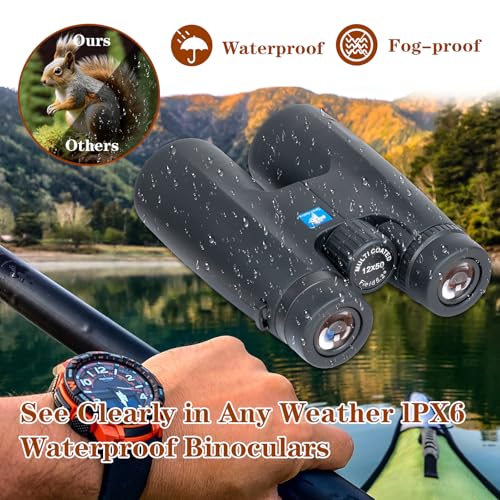 Binoculares 12x50 Night Vision Impermeables para Adultos miniatura 4