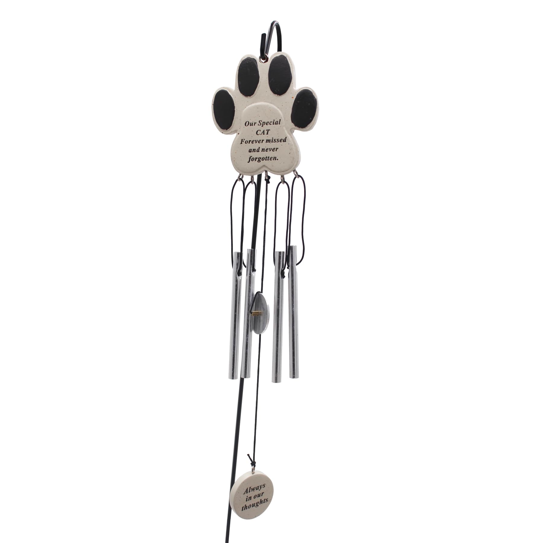 Widdle Gifts Our Special Cat 3686 Wind Chime With Stake Pet Memorial Tribute With Plaque Marker Remembrance Ornament (Our Special Cat 3686)