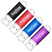 Produktbild SunData 64GB USB Stick 4 Stück USB 3.0 Speicherstick USB-Flash-laufwerke Memory Stick USB 3.0 bis zu 80MB/Sek, (4 Mischfarben: Schwarz,Blau,Rot,Violett)