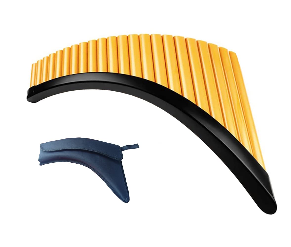 Panflute De avec Base De Clé G, 22 Tubes ABS Panpipes en Plastique, Flûte De Pan De Roumanie Instrument De Musique