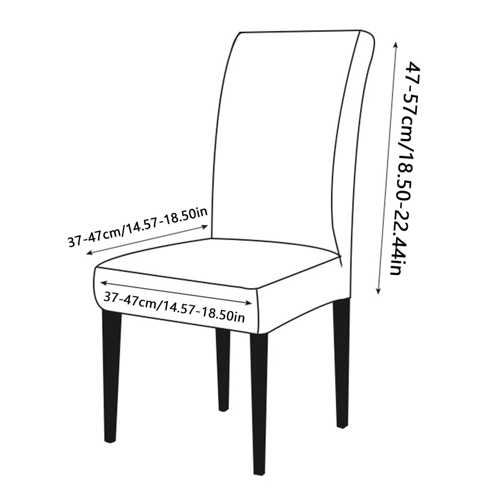 Esszimmer Stuhlhussen 1/2/4/6er-Set,Dehnbare Modische Muster Esszimmer Stuhlhussen mit Volant,Abnehmbar und Waschbar,für Zuhause Hochzeiten Partys und Bankette(B,6 Set)