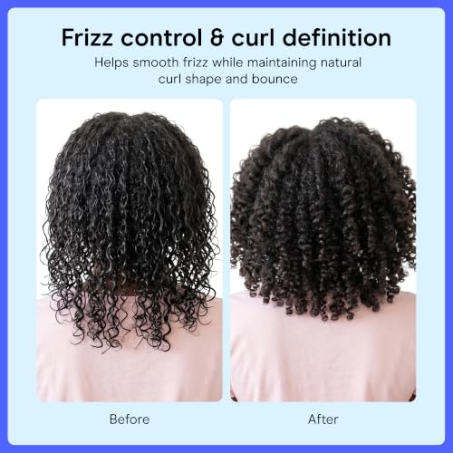Image of Conair Detangler Curly Hair Brush | Curl Define Pro for Enhancing and Detangling Loose Curls and Long Hair, Purple, BR95707PUR2L