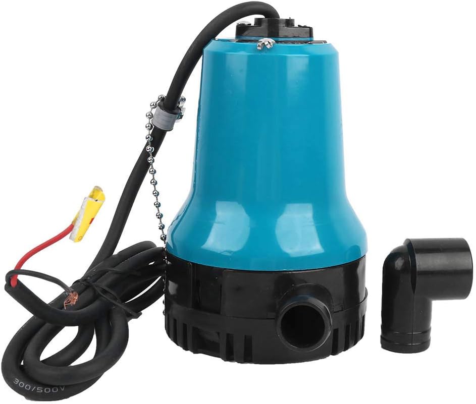 Bomba de agua sumergible de 24 V/12 V 60 W, bombas de agua de CC para fuente sumergible eléctrica de acuario, para tanque Finsh/acuario/riego agrícola(24V)