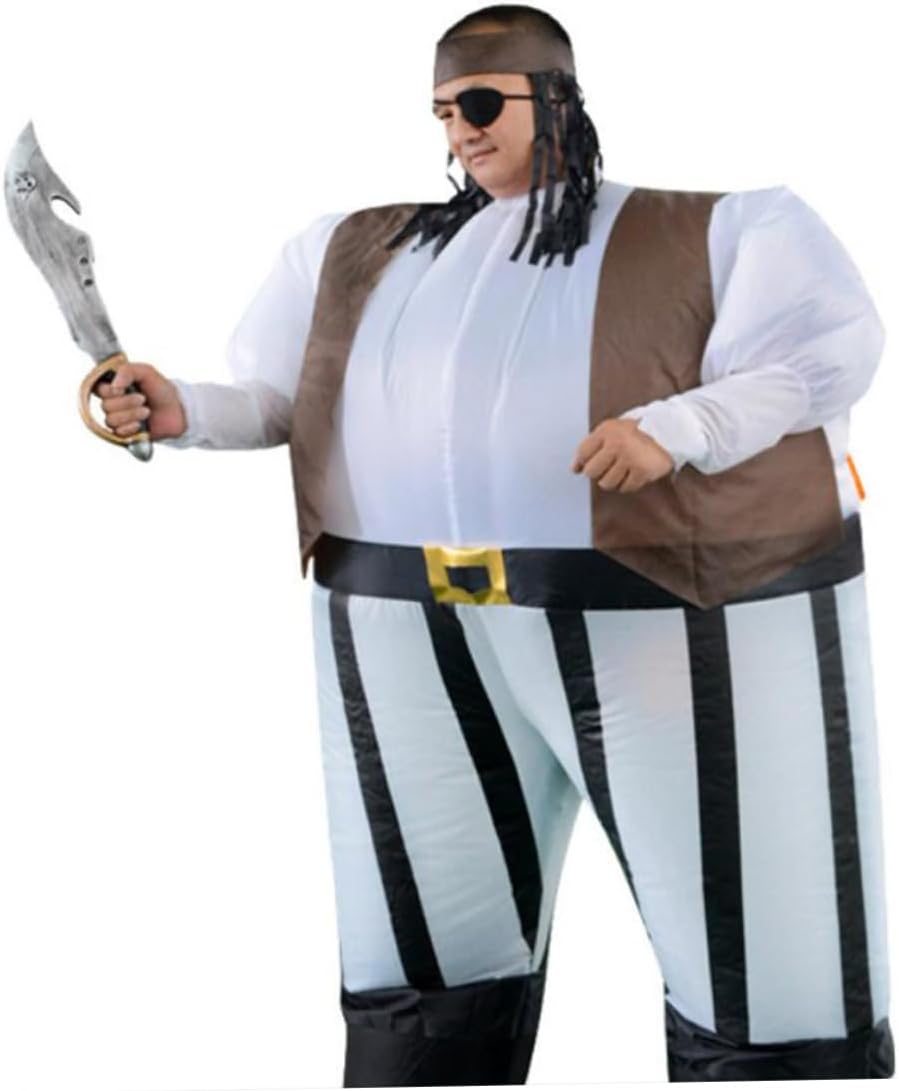 Hemoton Blow up Pirate Costumes Adults Size Inflatable Pirate Carnival Halloween Party Cosplay Comfortable and Stylish