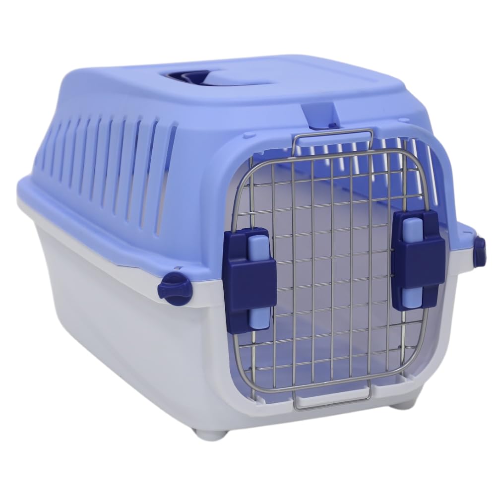 Caixa de Transporte Gulliver Nº 1 Chalesco para Cães e Gatos até 6 kg – Porta Metálica,