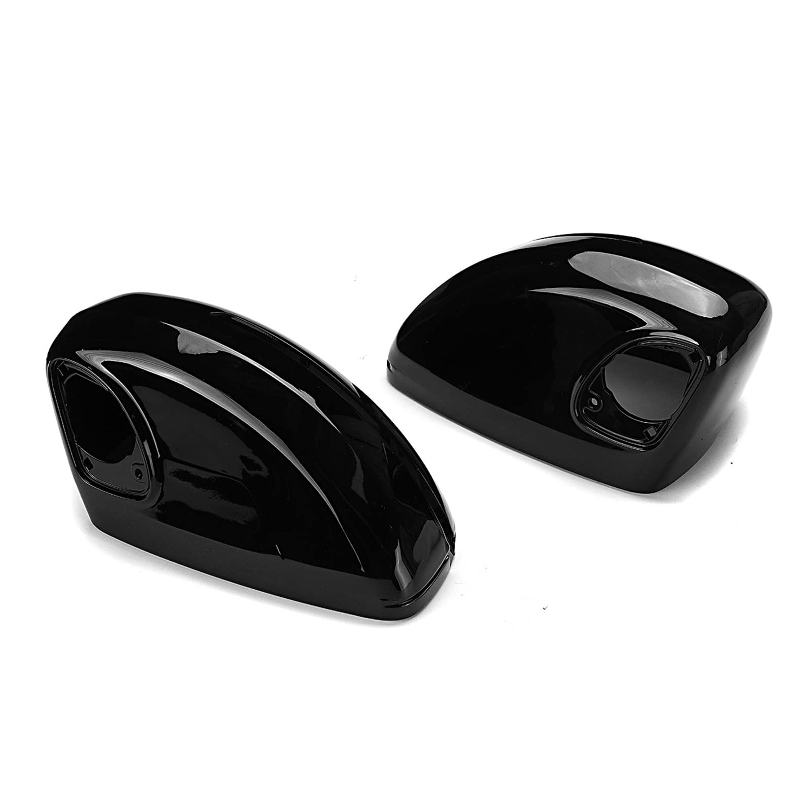 Coque de rétroviseur de voiture de rechange pour R8 42 07-15 pour TT pour TTS pour TT pour RS 8J MK2 07-14 - Capuchons de rechange pour rétroviseurs latéraux - Noir brillant (fibre de carbone