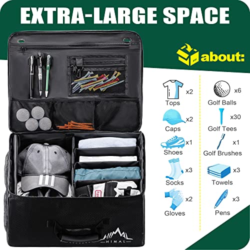 Himal Himal Golf Trunk Organizer - Waterproof Car Golf Locker Golf Supplies Trunk Organizer For Golf Accessories, Golf Gloves, Tees, Balls #TOP2