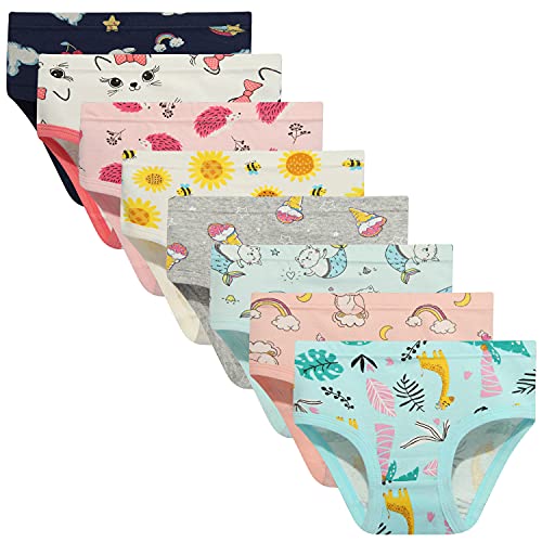 Neiyishe Girls Underwear Soft Cotton Panties Little Girls'briefs Toddler Undies ,Size 8 Years #TOP19