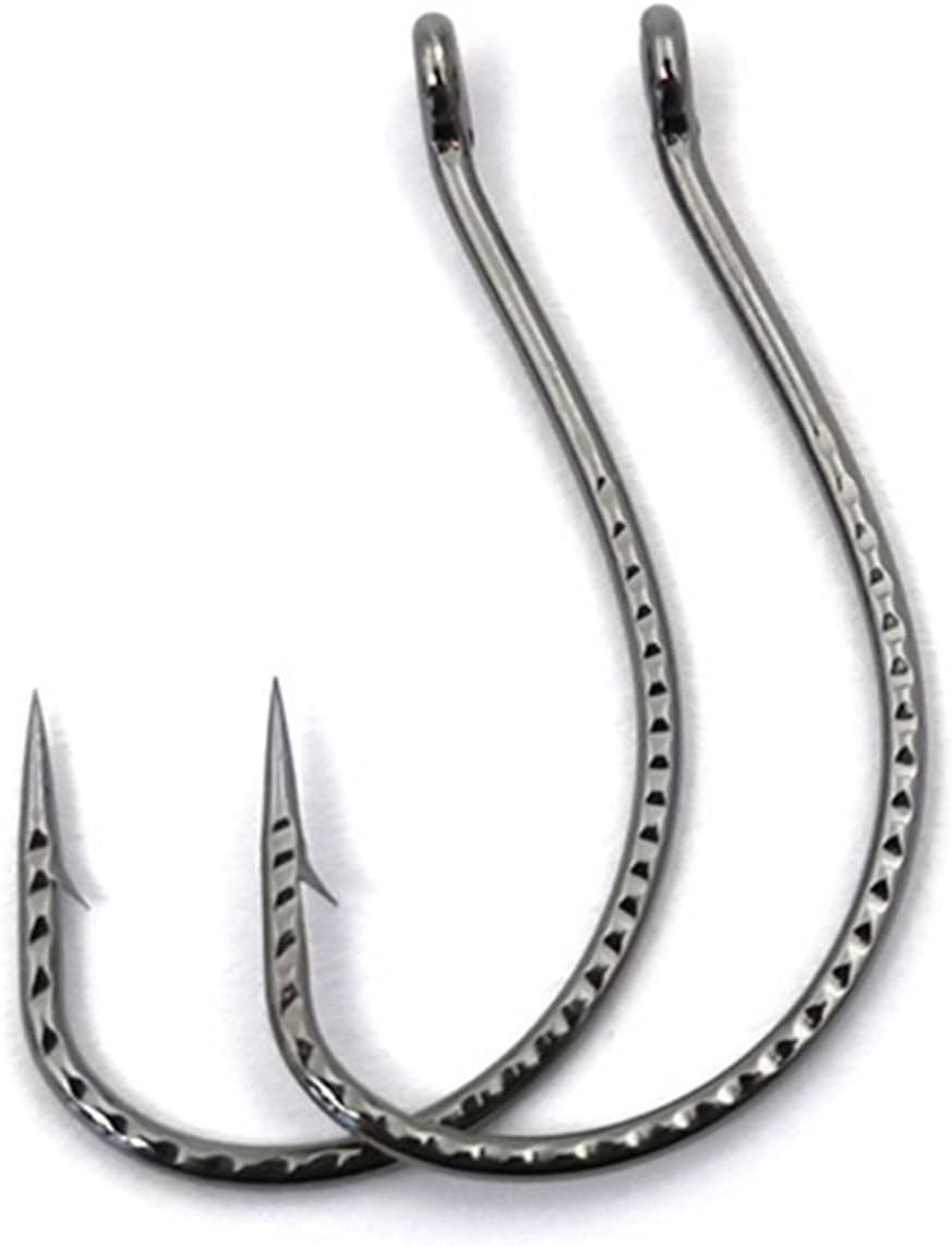 HARAY Fishing Hook 20pcs/lot Stainless Steel Offset Wacky Hooks Crank Bass Fishhook Fishing Accessories Fishing Pliers (Size : 2/0)