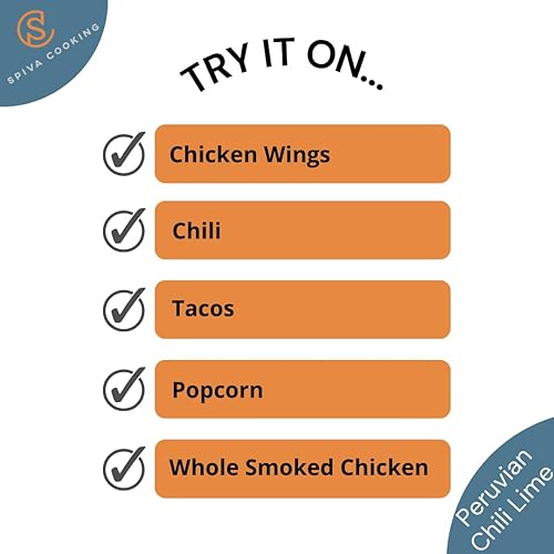 Miniatura 3 de Spiva Cooking - Chili Lima Peruana - Condimento Peruano - Cómo utilizar: Pollo, Cerdo, Carne Molida, Mariscos, Bocadillos, Tacos, Carne Asada y más.