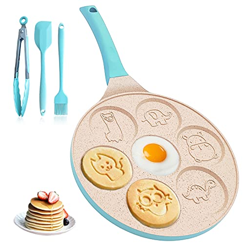 Pancake Maker for Kids - Pancake Pan Nonstick - Pancake Griddle Pan for Pancakes Mini Pancake Maker Grill Griddle Pan