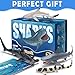 13 Pack Shark Toys Set with Booklet and Gift Box, Realistic Plastic Shark Figurines, Sea Creature Toy for Kid, Shark Party Decoration, Cake Topper, Educational Ocean Animals for Toddlers, Boys Girls