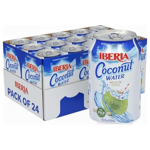 Iberia Coconut Water With Pulp, 10.5 Fl Oz (Pack of 24)