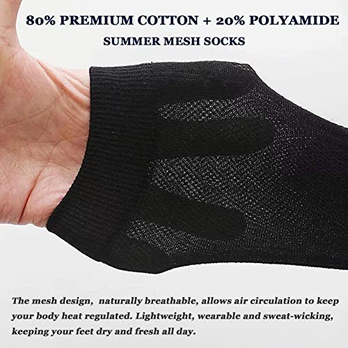6 Pack Mens Ultra Thin Breathable Socks Summer Mesh Cotton Business Dress Sock4