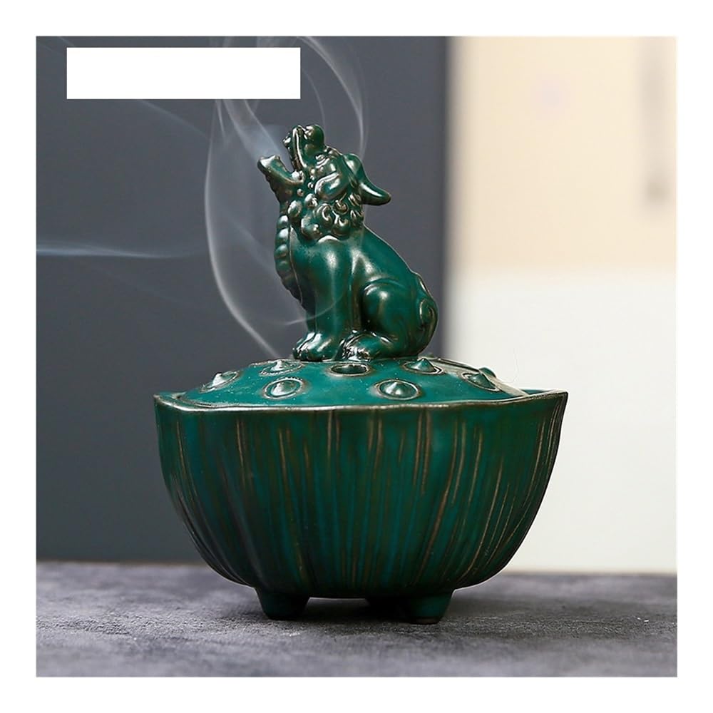 Brûleur d'encens TUSUOD : objet de décoration en céramique rétro
