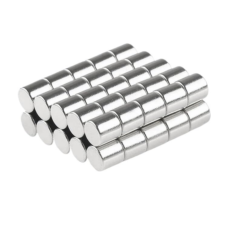 20/50/100 imanes redondos de 6 x 4 mm, 6 mm x 4 mm de diámetro de neodimio, 6 x 4 mm (50 unidades)