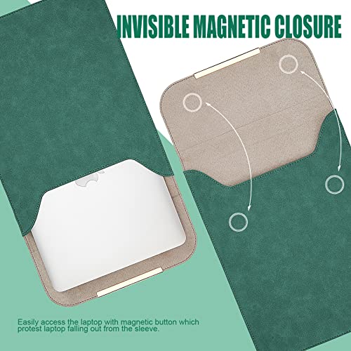 Kalidi 13.3-14 Inch Laptop Sleeve Case Faux Suede Leather For 13.3 13.5 13.6 14 Inches Macbook Air Pro Retina 13"-14" Surface Pro With Pouch #TOP3