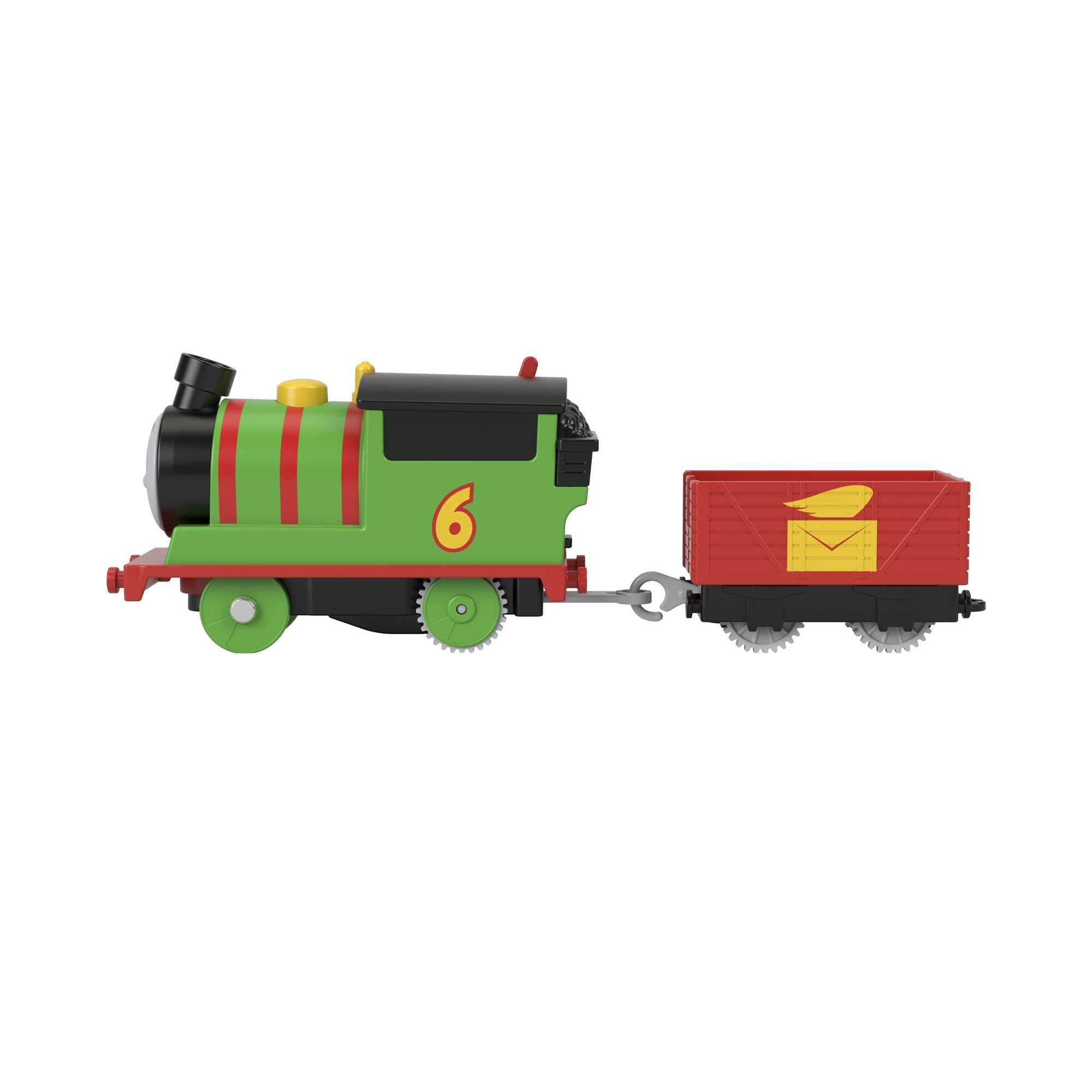 Thomas & Friends Percy – Tren Motorizado A Batería Con Ténder, Compatible Con Pistas (excepto Madera), Para Preescolares Desde 3 Años, Motricidad Fina Y Juego Imaginativo