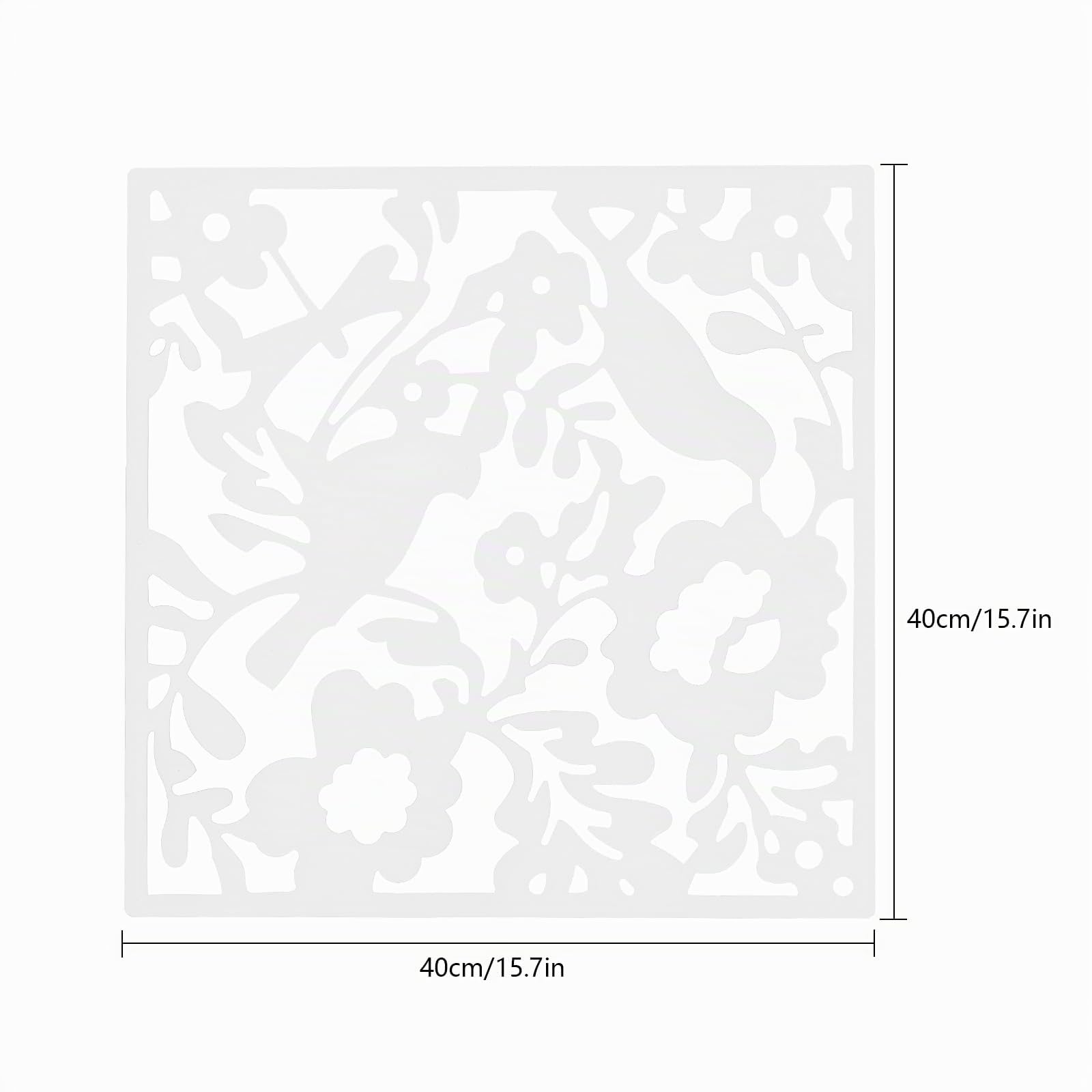 Divisore da appendere, 12 pannelli per camera/hotel, pannello decorativo da parete, 12 divisori sospesi, per camera da letto, sala da pranzo, soggiorno, ingressi, bianco, 40 x 40 cm