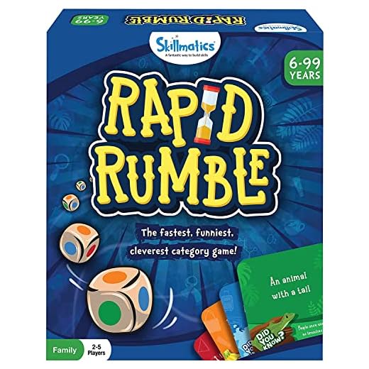 Skillmatics Board Game - Rapid Rumble, Educational and Clever Category Game, Gifts for Kids, Teens & Adults
