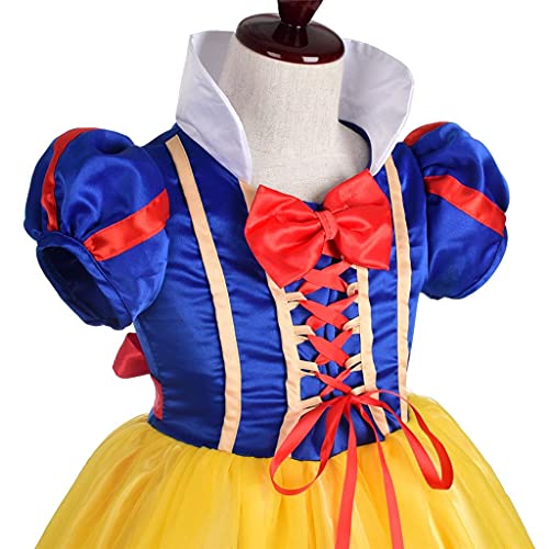 Image of Dressy Daisy Girls' Princess Snow White Costume Fancy Dresses Up Halloween Party