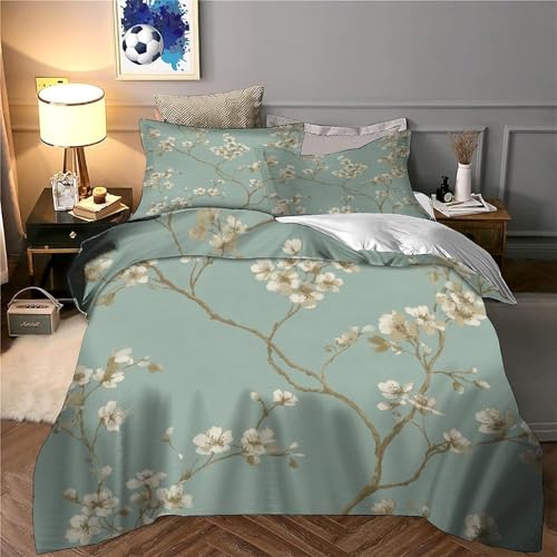 Housse de couette super douce imprimé 3D haut de gamme cerisiers - 6