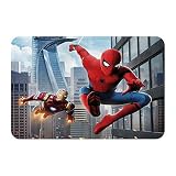 Goodcare Kids Bath Mat Hero Boy Bathroom Mat with Non Slip Backing 29.5X17.5Inches(75X45cm)