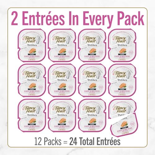 Purina Fancy Feast Petites Seared Salmon Wet Cat Food, 2.8 oz, 12-Pack - image 3