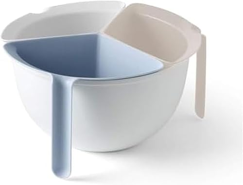 Chef'n Colador multiusos 3 en 1, 10 pulgadas de diámetro, color blanco