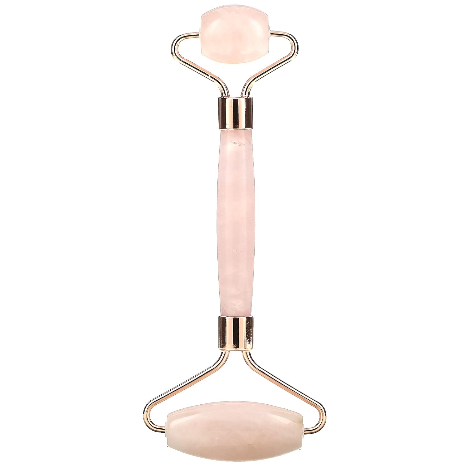 Rose Quartz Face Roller - Face Roller Skin Care - Facial Roller - Stone Roller For Face - Face Massager Roller For Lymphatic Drainage - Quartz Roller For Face - Crystal Face Roller by grace and stella