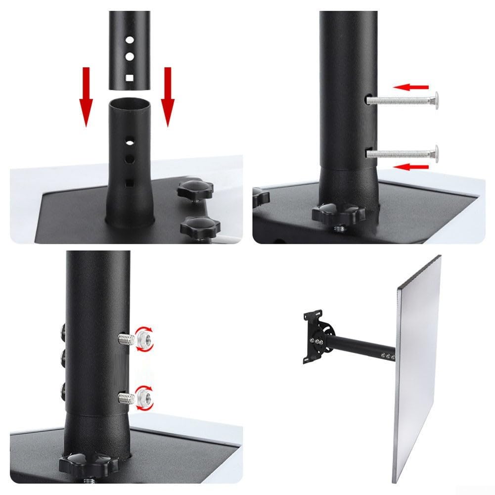 Kit d'adaptateur de poteau pour Starlink pour montage mural de toit Gen 3 en acier inoxydable noir connecteur coudé droit pour une installation sûre et stable et un positionnement optimal du signal en