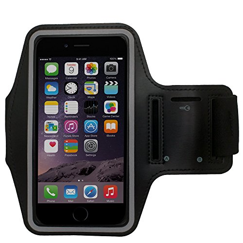 Cbus Wireless Adjustable Running Jogging Sports Gym Armband Cover Case Holder for Samsung Galaxy S6 Active - Black