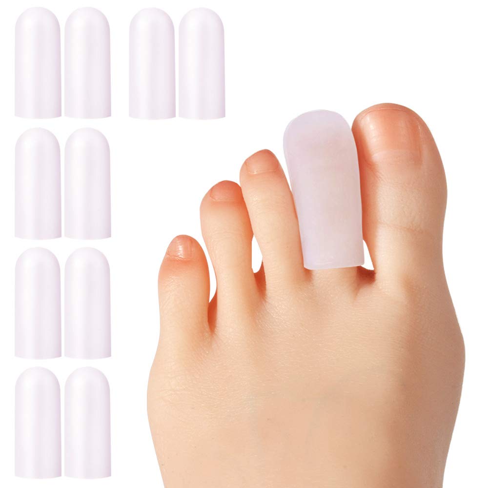 HioIoiH10 Pack Gel Toe Protectors,Toe Protector for Toe friction Soft toe covers Toe guards Toe separators