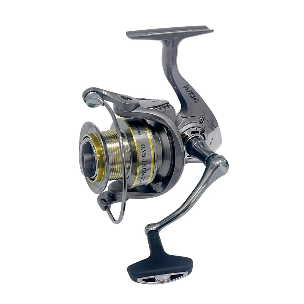 Mulinello Surfcasting Alcedo Fremont Evo 5500 – Bobina Alluminio Forgiato, 5+1 Cuscinetti, Frizione Micrometrica. Ideale per Orata, spigola, mormora, serra, ombrina, pesci di fondo di media e grossa t