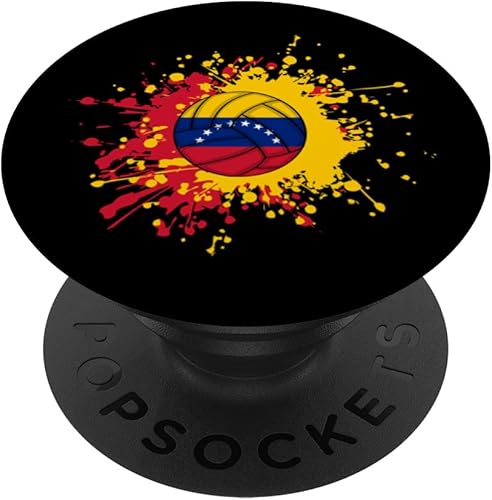 Venezuelan Volleyball With The Flag Of Venezuela PopSockets Standard PopGrip