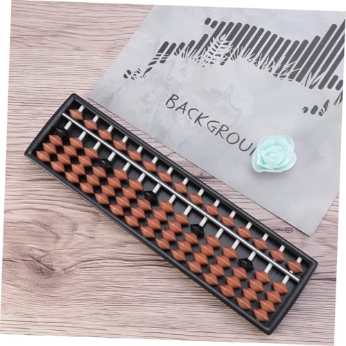 GLSTOY 2Pcs Traditional Educational Abacuses for Portable School Supply Counting Tools Brown