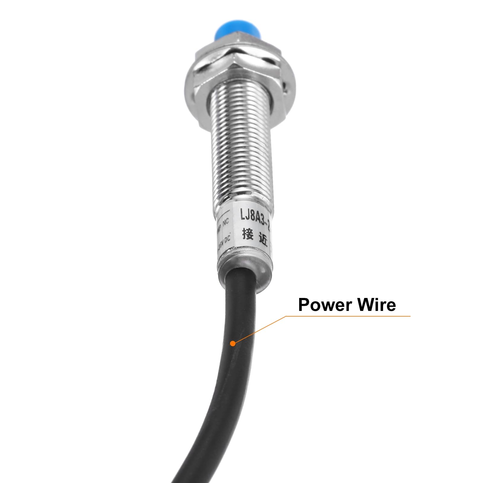 Produktbild von QUARKZMAN M8 Induktiver Näherungsschalter – PNP, NC, 2 Mm Abstand, 6–36 V DC, 5 Stück, Kabel 1,2 M