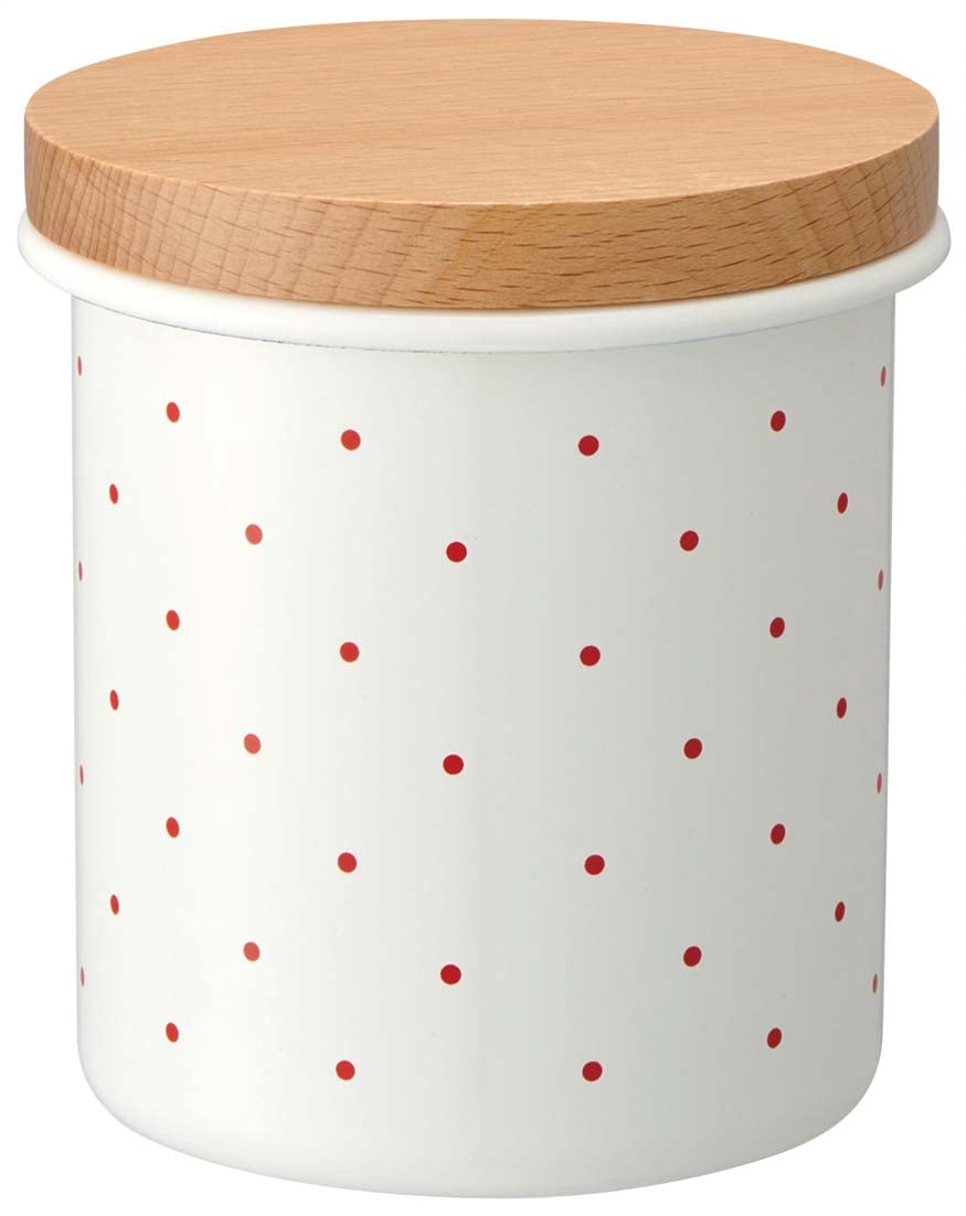 Amazon｜スケーター (skater) ホーロー キャニスター 木蓋 750ml